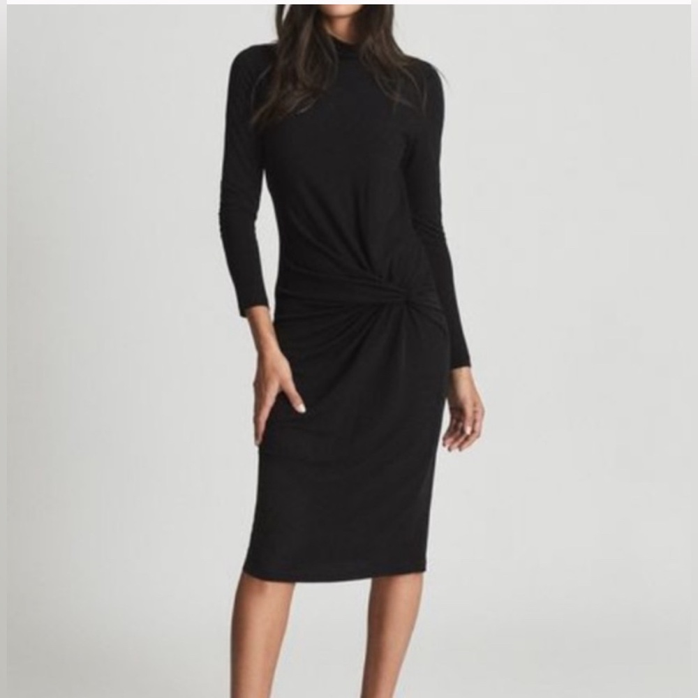 NWT Freya-twist Bodycon Dress in Black Size 81